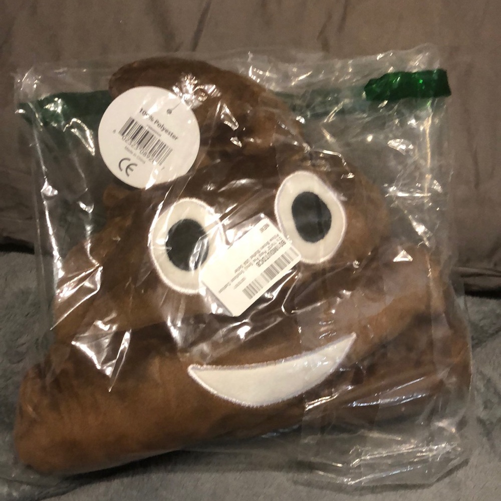 New in Bag: Poop Pillow Emoji